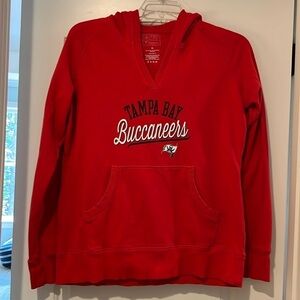 Tampa Bay Buccaneers Football NFL Fanatics Red Vintage Look Hoodie Size XL